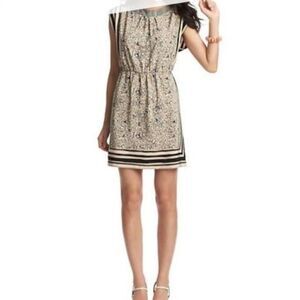 LOFT Women's Scarf Print Boatneck Dress